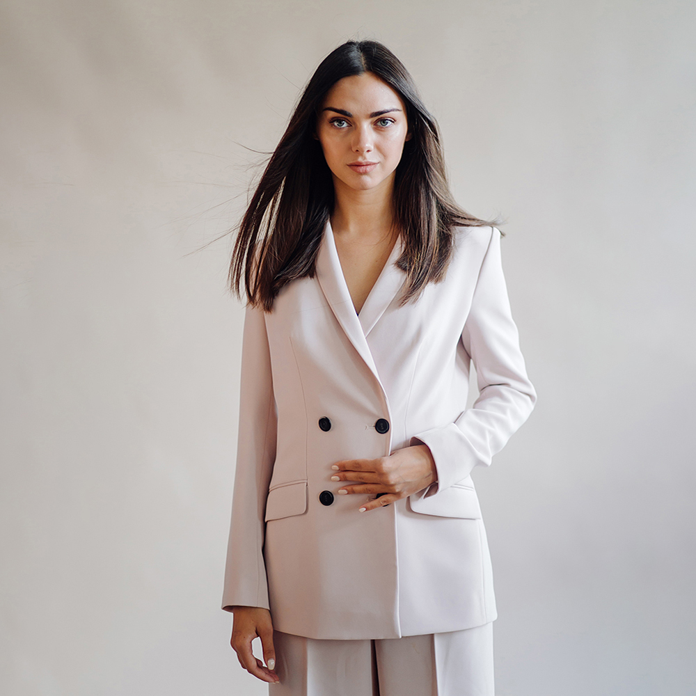 fashion portrait of young elegant woman